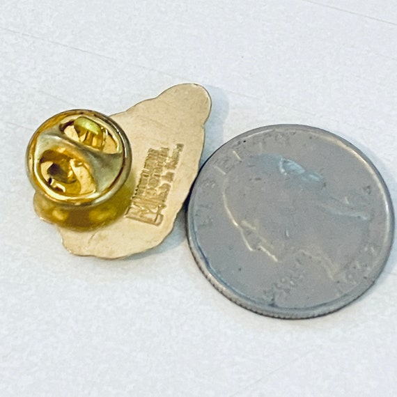 Vintage BARBIE Doll Gold Lapel Pin, Enamel Pin, P… - image 2
