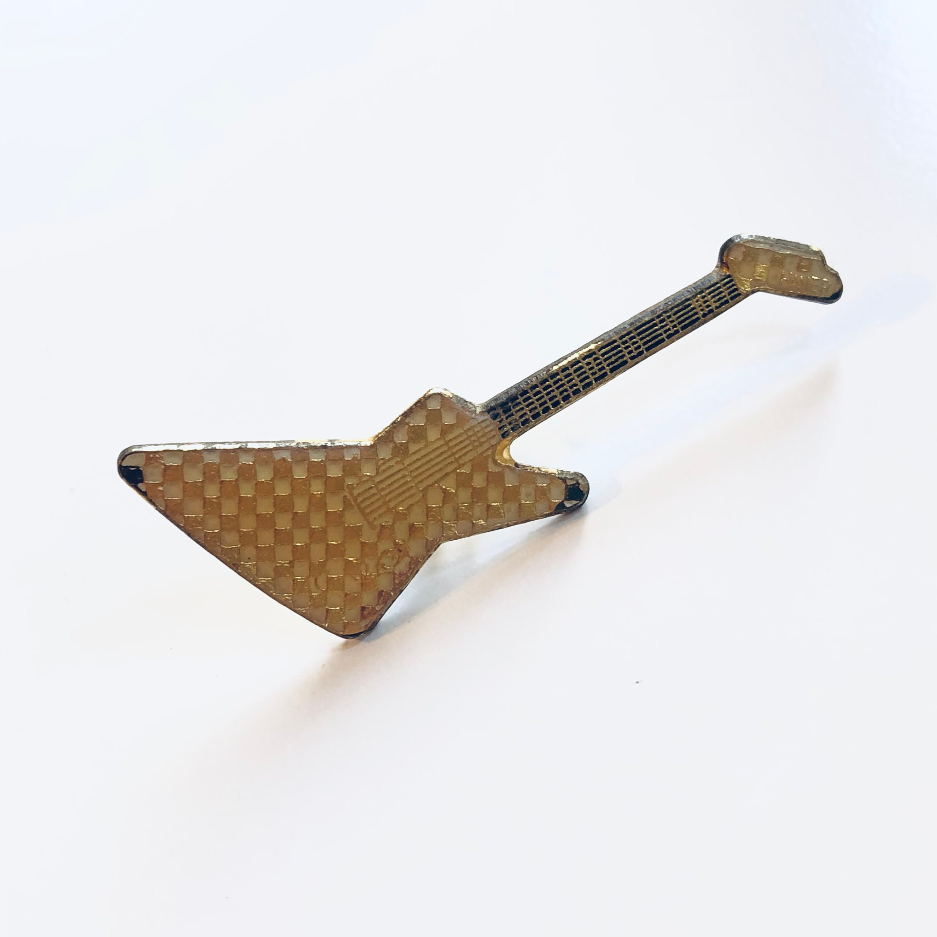 Vintage Checkered Gibson Explorer Electric Guitar Bar Pin Etsy Sweden