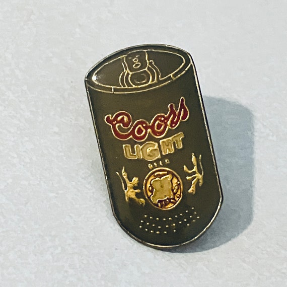 Vintage COORS LIGHT Beer Can Lapel Pin, Enamel Pi… - image 1