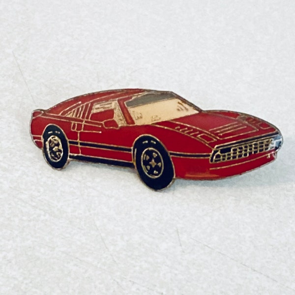 Vintage Red FERRARI 308 GTS Lapel Pin, Enamel Pin, Pinback, Hat Pin, Classic Car, Corvette, Mustang, Porsche, BMW, Magnum P.I., 80s