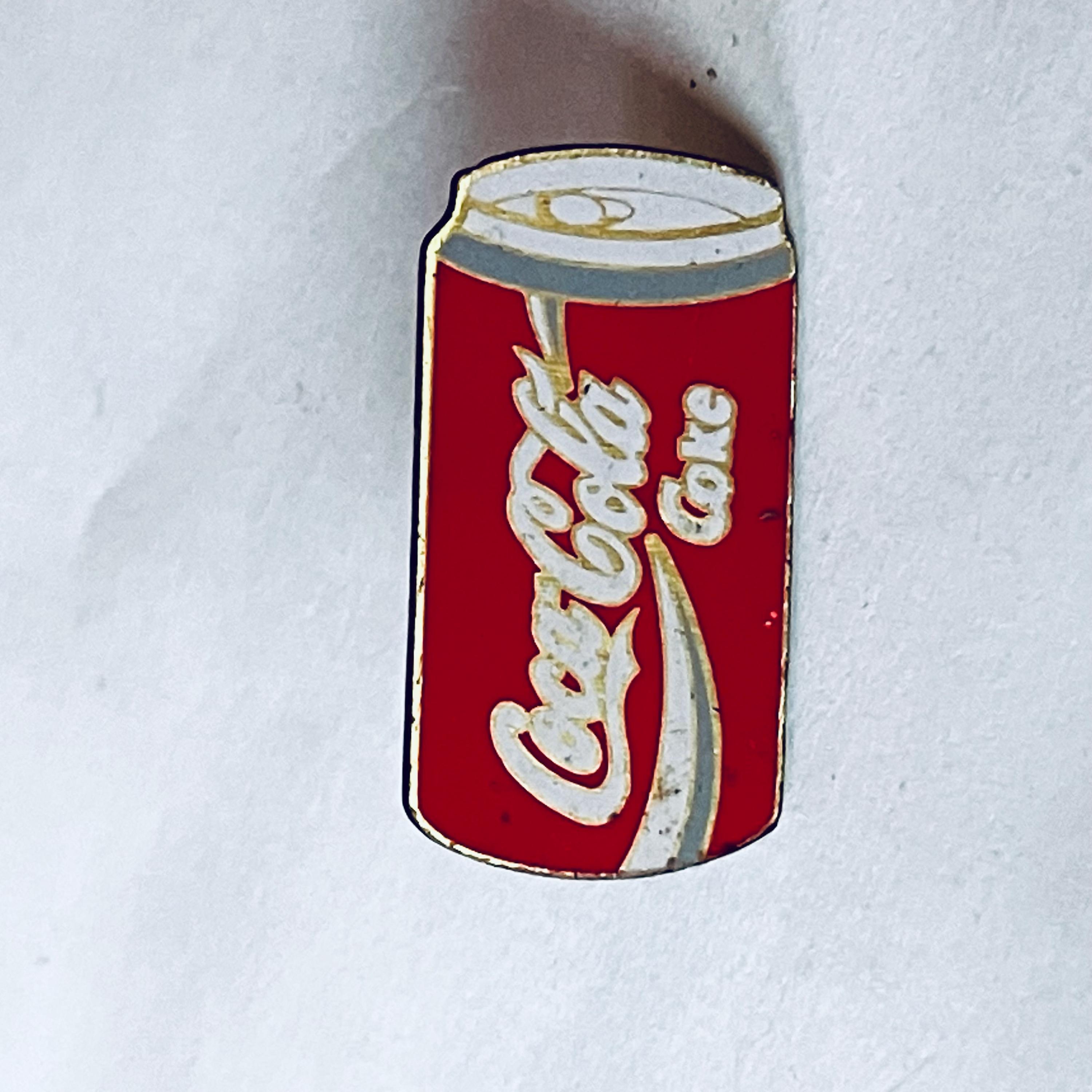 Vintage COCA COLA Can Lapel Pin, Enamel Pin, Pinback, Coke, Pepsi