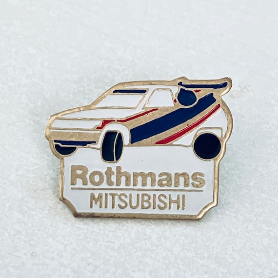 Pin's Mitsubishi Rallye Rothmans - Vintage Collection Automobile - Bon état