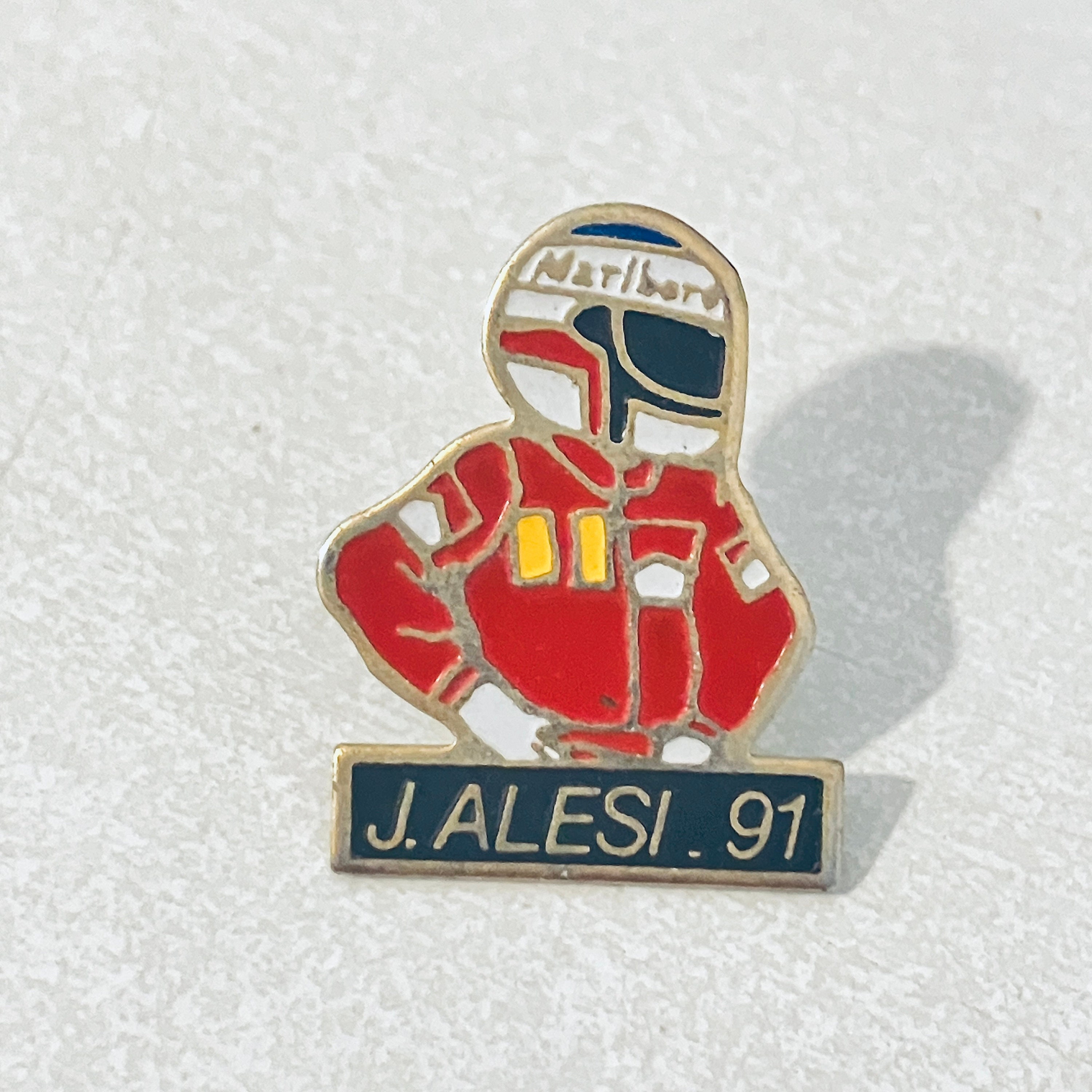 【Ｊ.ALESI】ジャン.アレジ　ピンバッチ Jean alesi - Etsy 日本