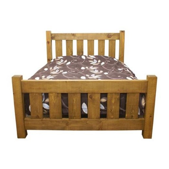 Rustic Plank Furniture New Real Solid Wood Double Bed Indigo Etsy