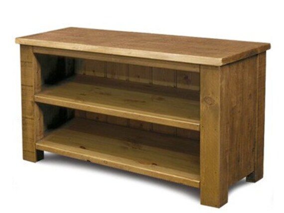 Rustic Plank Furniture New Real Solid Wood Tv Cabinet Tv Stand Etsy