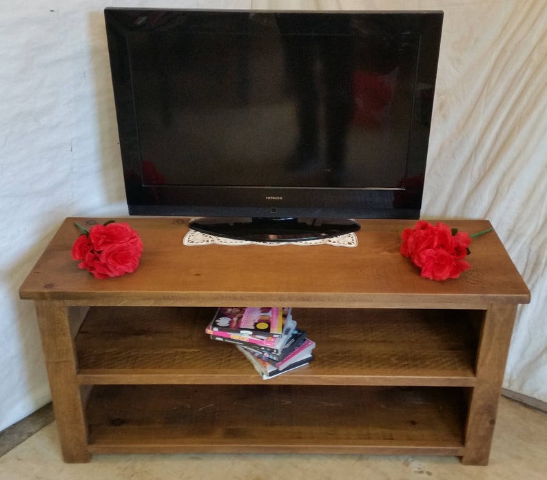 Rustic plank Furniture NEW Real Solid Wood Tv Cabinet tv ...