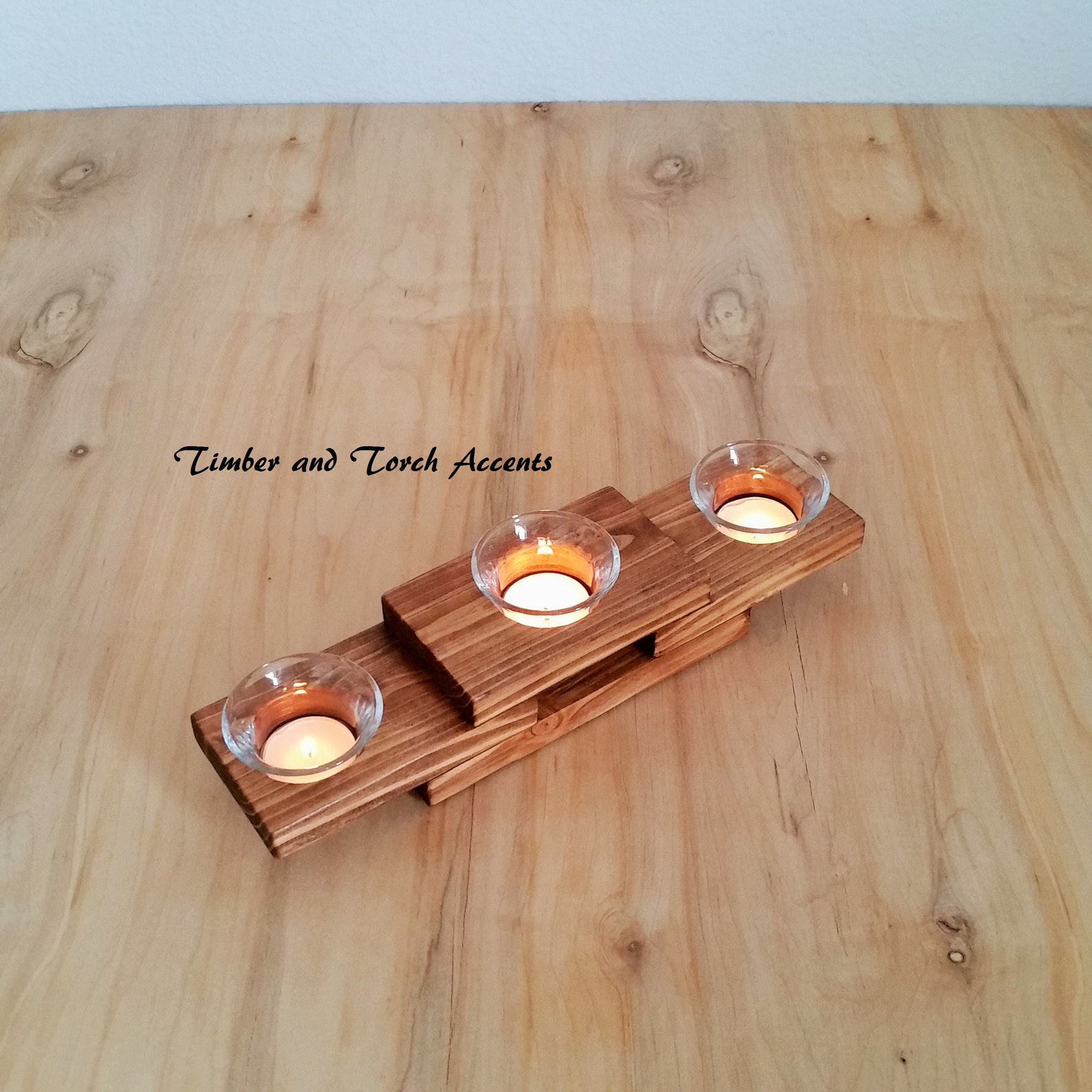 Modern Tea Light Wood Tea Light Holder Wood Votive Holder Etsy