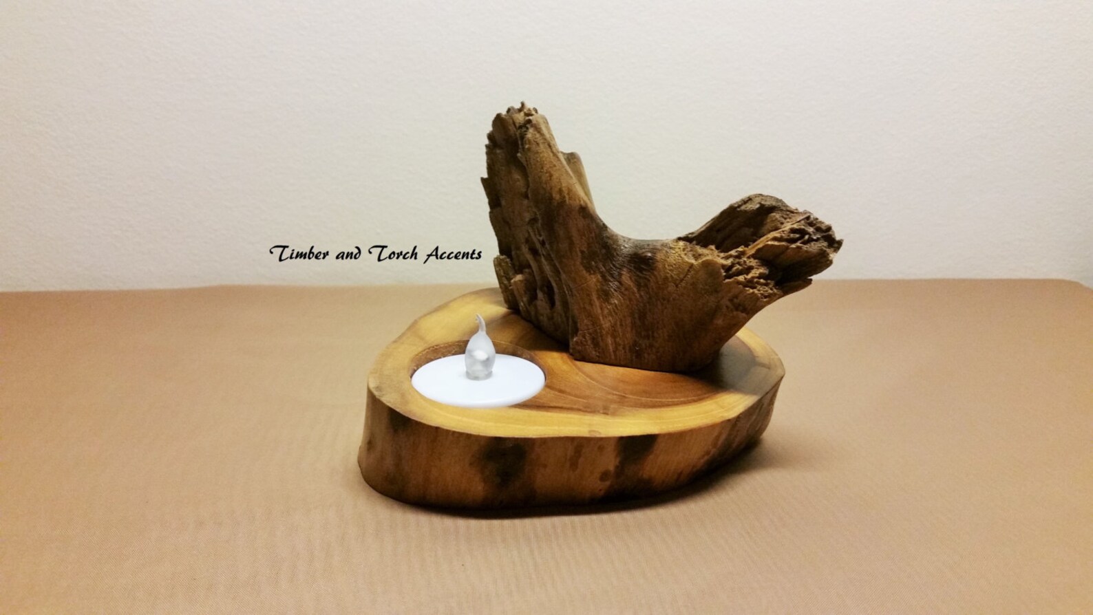 Rustic Tea Light Holder Wood Tea Light Holder Tree Branch Etsy