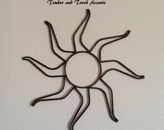 Metal Sun Metal Wall Decor Metal Sun Sculpture Rustic Metal Etsy