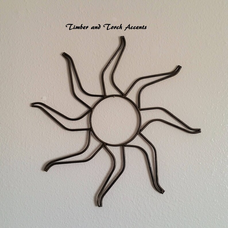 Soleil En Métal Décoration Murale En Métal Sculpture De Etsy