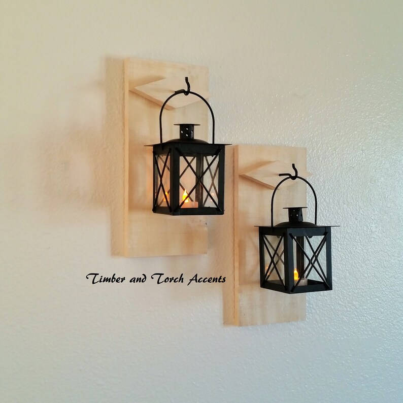 Rustic Wall Sconce Wall Sconce Primitive Country Decor Etsy