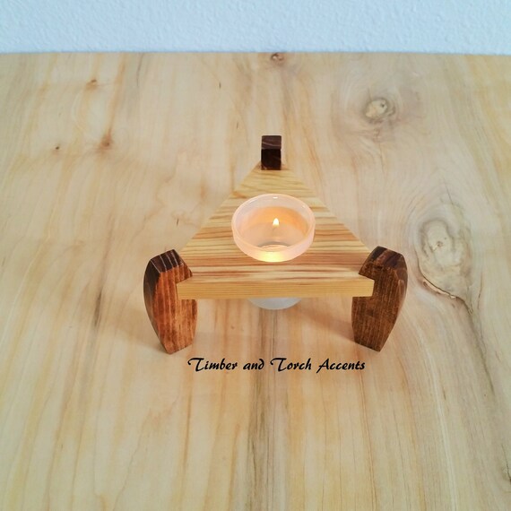 Modern Votive Holder Wood Tea Light Holder Candle Accents Etsy