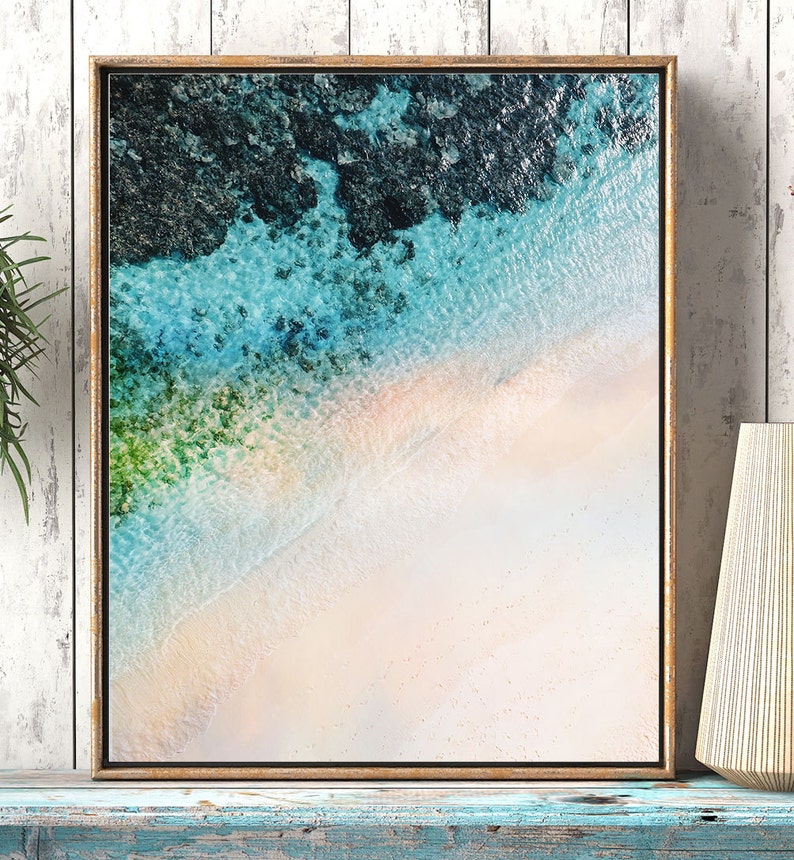 Coastal printable art Abstract coastal art ocean wall art Etsy