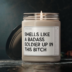 Army Graduation Gift, Funny Basic Training Graduation Gift For Soldier, New Soldier Gift, Military Graduation Gifts, Funny US Army Candle