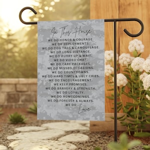 Front Yard Flag For Military Family Garden Banner Deployment Canvas Decor Sign Yards Army Air Force Navy Marines Coast Guard