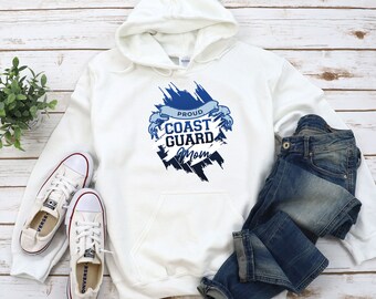 coast guard zip up hoodie