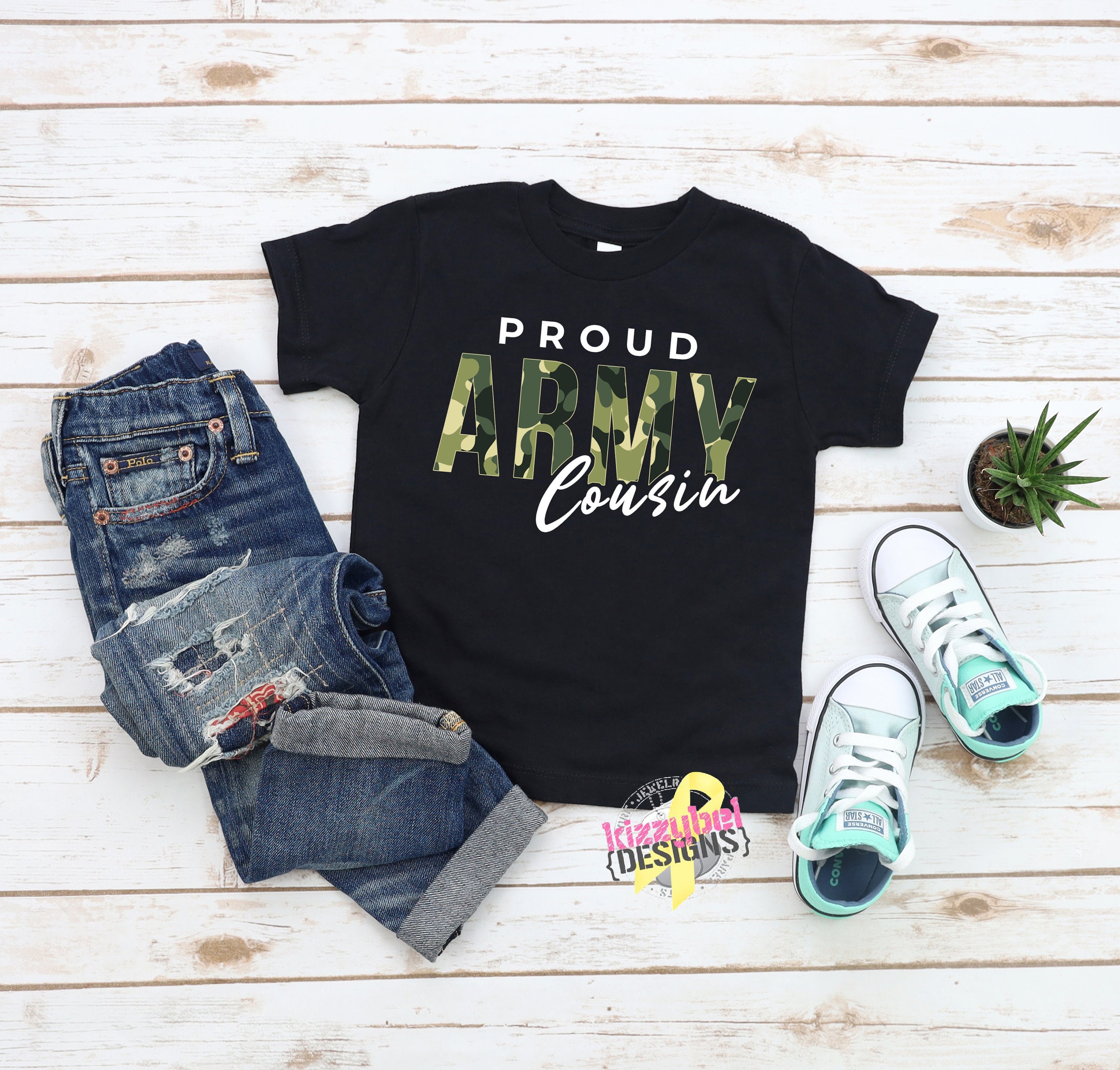 Proud Army Cousin Toddler Shirt Gift 
