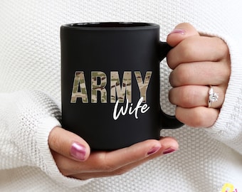 Army Wife Mug, Army OCP, Army Wife, Army Wife Gifts, Army Wife Coffee Mugs, Cute Army Wife Gifts, Camouflage Army, Army Wife Gift Ideas