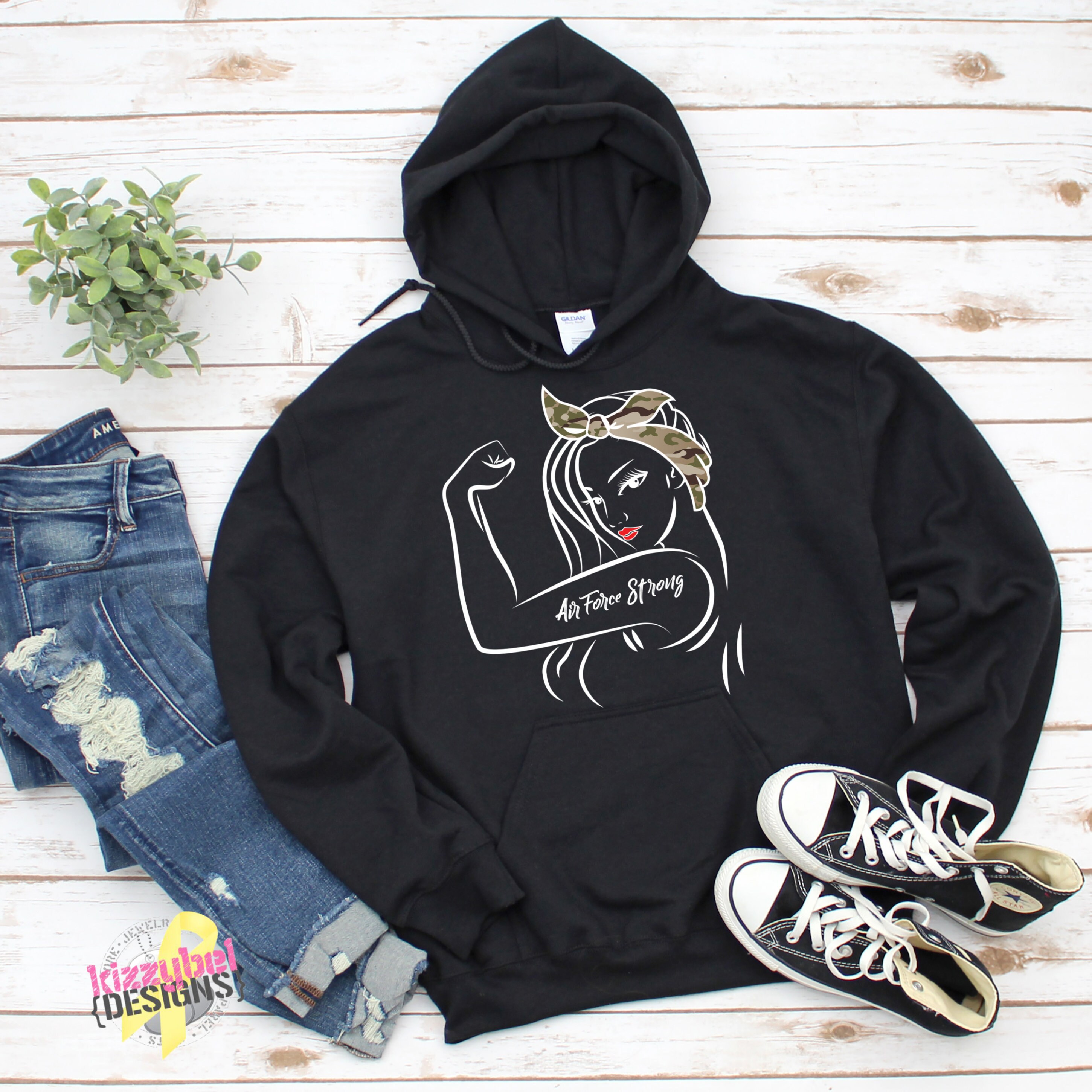 Air Force Strong Hoodie Gifts for Airforce Wife USAF Mom - Etsy Canada