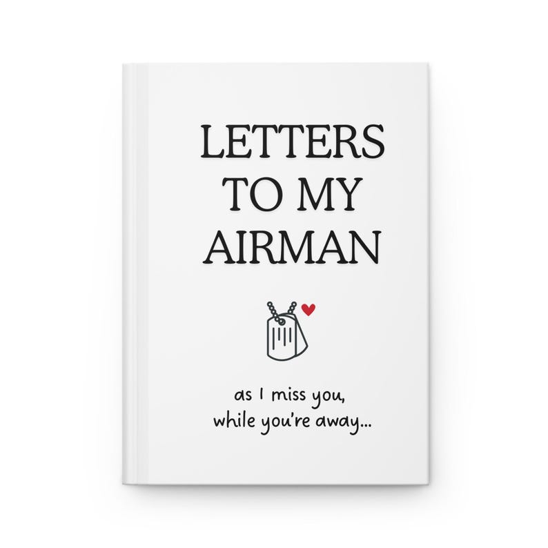 Letters To My Airman Journal, notitieboekje luchtmachtvrouw, militaire aandenken, inzet cadeau vriendin, dagboek luchtmacht, dagboek lange-afstandsdagboek afbeelding 6
