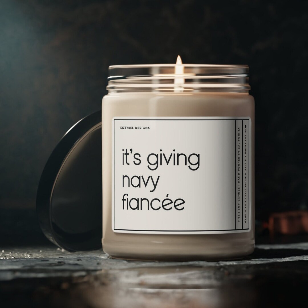 It's Giving Navy Fiancee Candle Funny Gift for Navy Fiancee Birthday ...