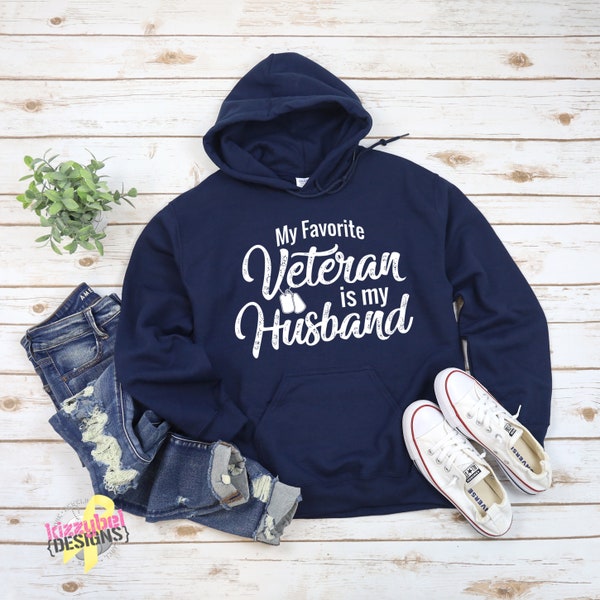 Retired Military Gifts, Veteran Wife Hoodie, Marine Wife Sweatshirt, Gift Idea For Army Mom, Navy Wife Apparel, Proud Air Force Wife Gear