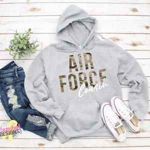 Air Force Brother Sweatshirt, Gift For Airforce Brother, USAF Brother Hoodie, Deployment Gift, Homecoming, Long Distance, Graduation Outfit image 4