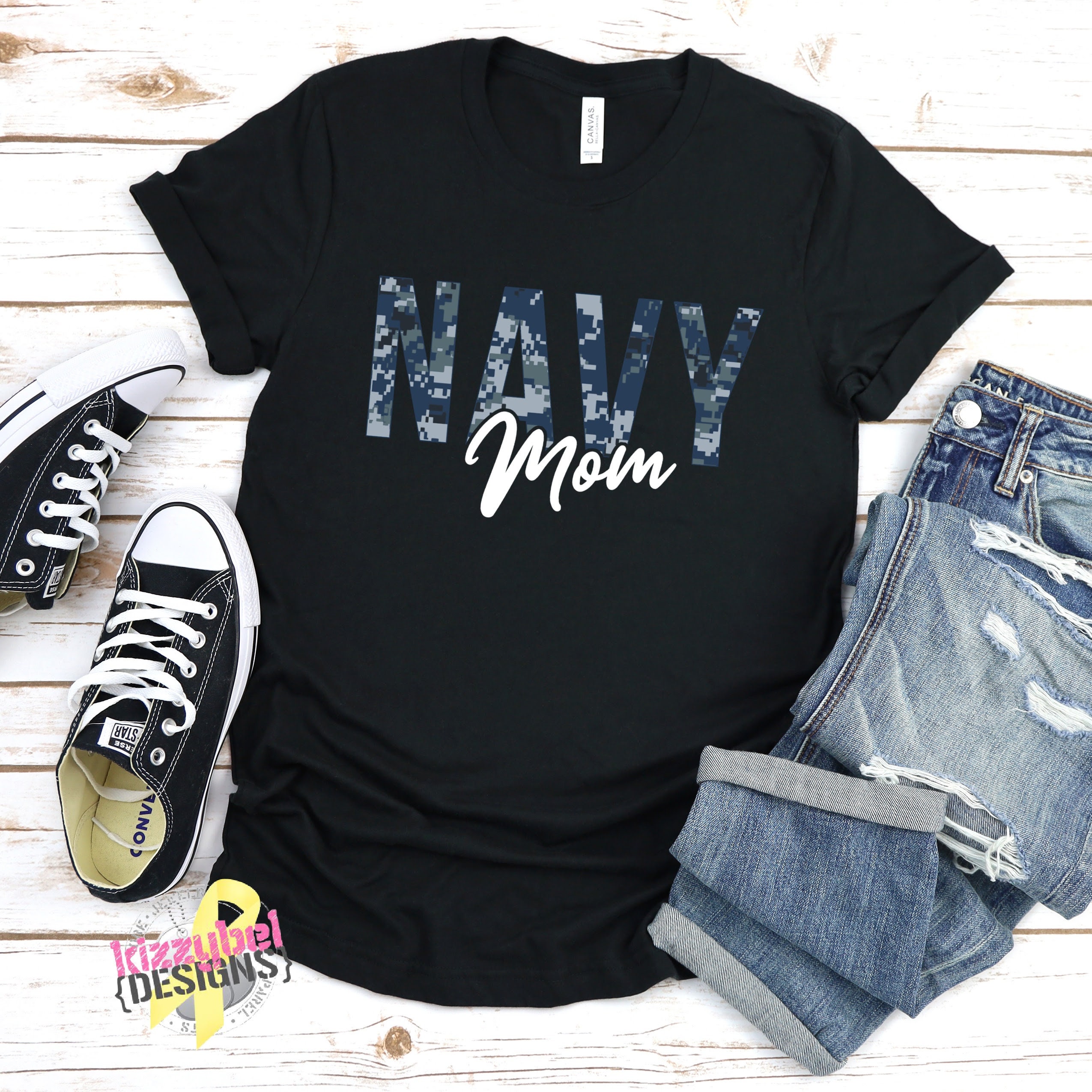 Navy Mom Shirt, Gift For US Navy Mom 