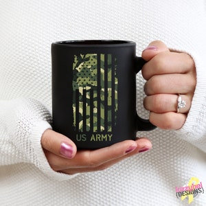 US Army Coffee Mug, Army Girlfriend, Gift For Army Mom, Gift Idea For Army Wife, Army Mug, Army Coffee Cup, Cute Army Gifts, US Army Mugs