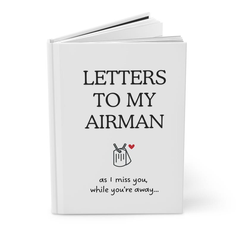 Letters To My Airman Journal, notitieboekje luchtmachtvrouw, militaire aandenken, inzet cadeau vriendin, dagboek luchtmacht, dagboek lange-afstandsdagboek afbeelding 7