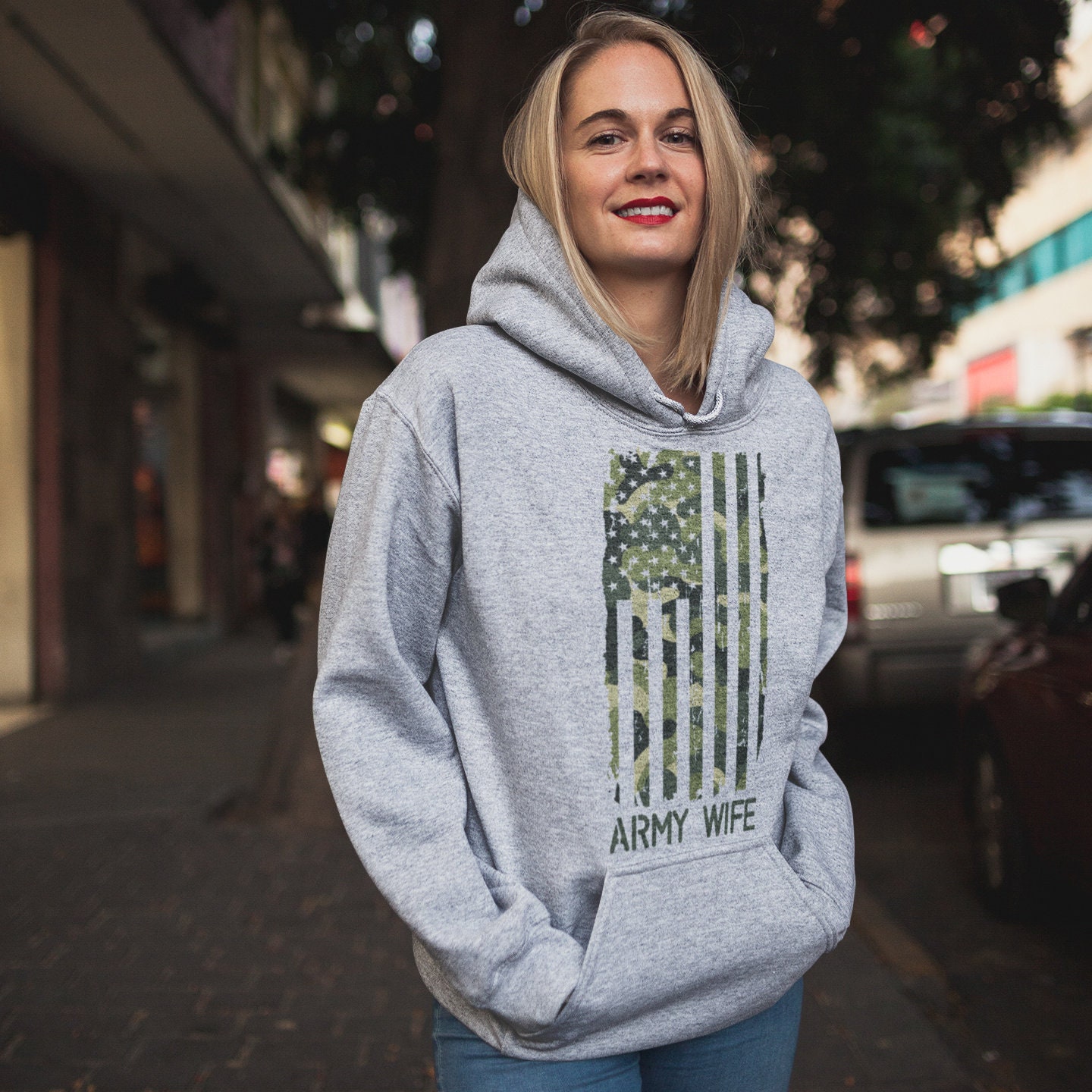 Army wife sweatshirt Clearance