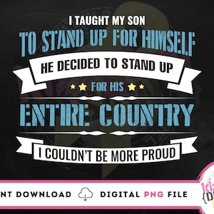 Digital Military Mom PNG File, Proud Military Dad, Digital Download, Army, Navy, Air Force, Marines, Digital Clipart, Sublimation Png, DTG