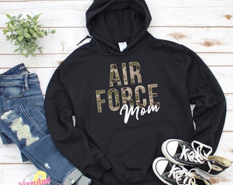 Proud USAF Parents Grey Air Force Parent Shirt USAF Son Sweatshirt USAF Son Hoodie Keep Calm My Son is an Airman 