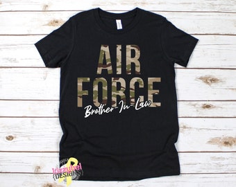 Air Force Brother-In-Law Youth Shirt, Airforce Brother Gift, USAF Siblings Kids Tee, Deployment, Homecoming, Graduation, Birthday, Christmas