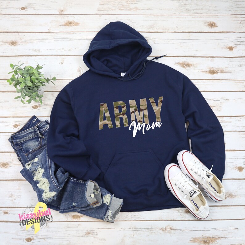 Army Mom Sweatshirt Gift For Army Mom Graduation Outfit Etsy