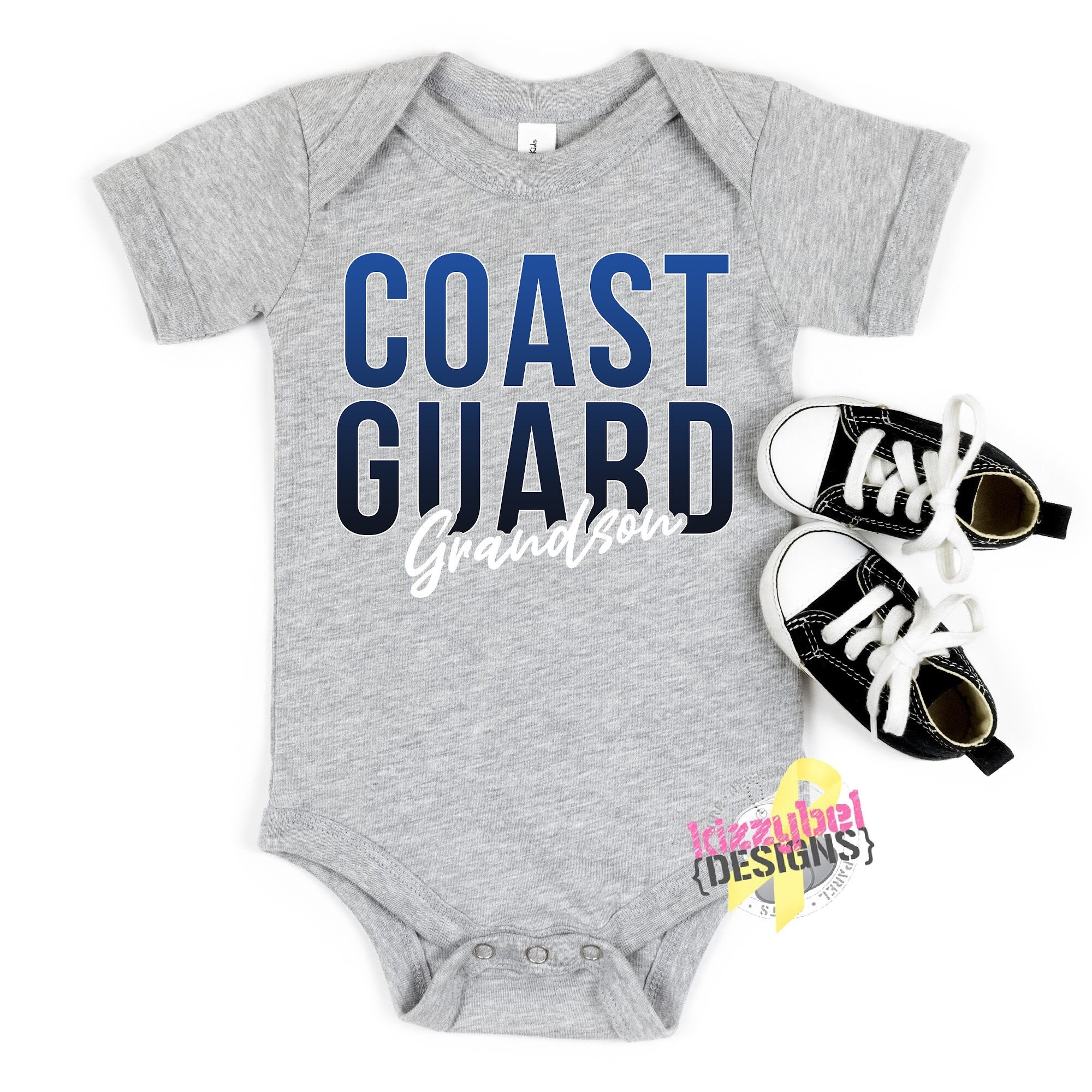 Coast Guard Grandson Baby Bodysuit 