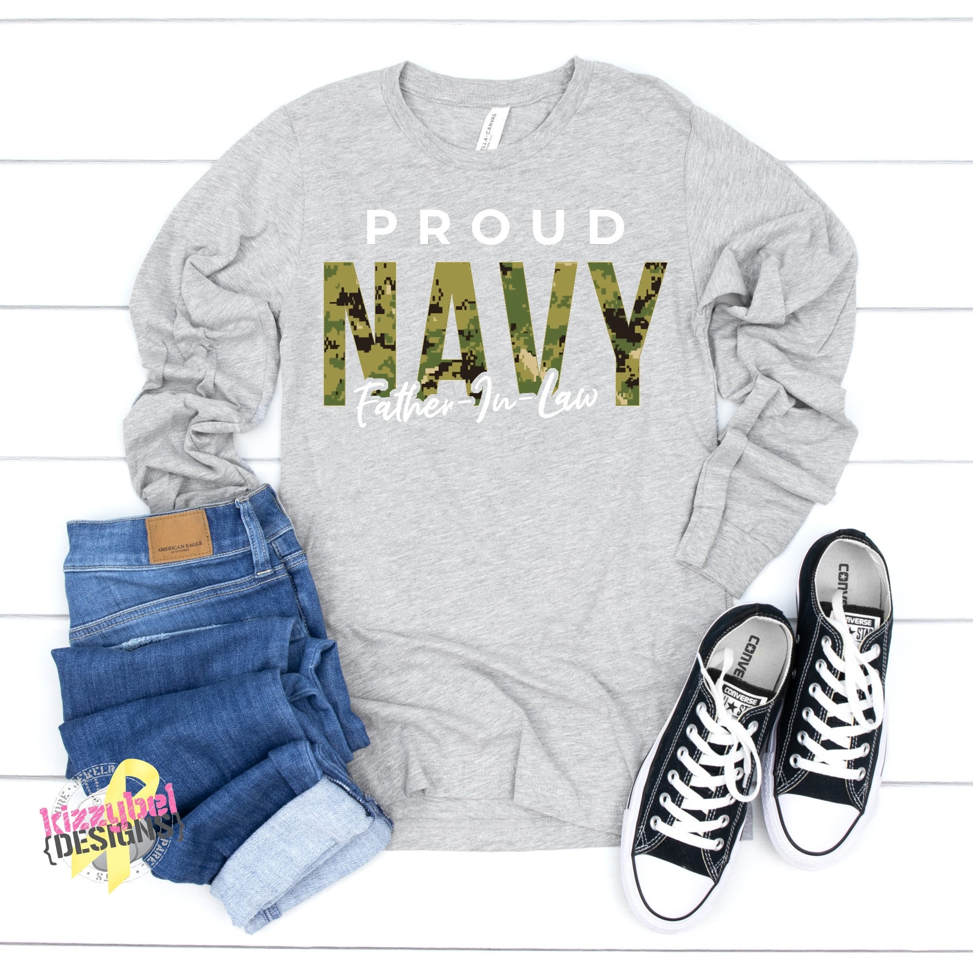 Proud Navy Father-in-law Long Sleeve Shirt NWU Type III - Etsy