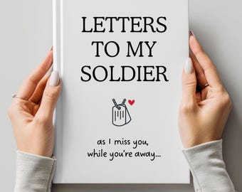 Letters To My Soldier Journal, Army Wife Notebook, Military Keepsake, Deployment Gift For Girlfriend, Army Mom Journal, Long Distance Diary