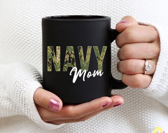 NWU III Navy Mom Mug, Navy Graduation, Proud Navy Mom Coffee Mug, Deployment Gifts, Homecoming Ideas, USN Mom Gift, Sailor Mom Cups For Navy