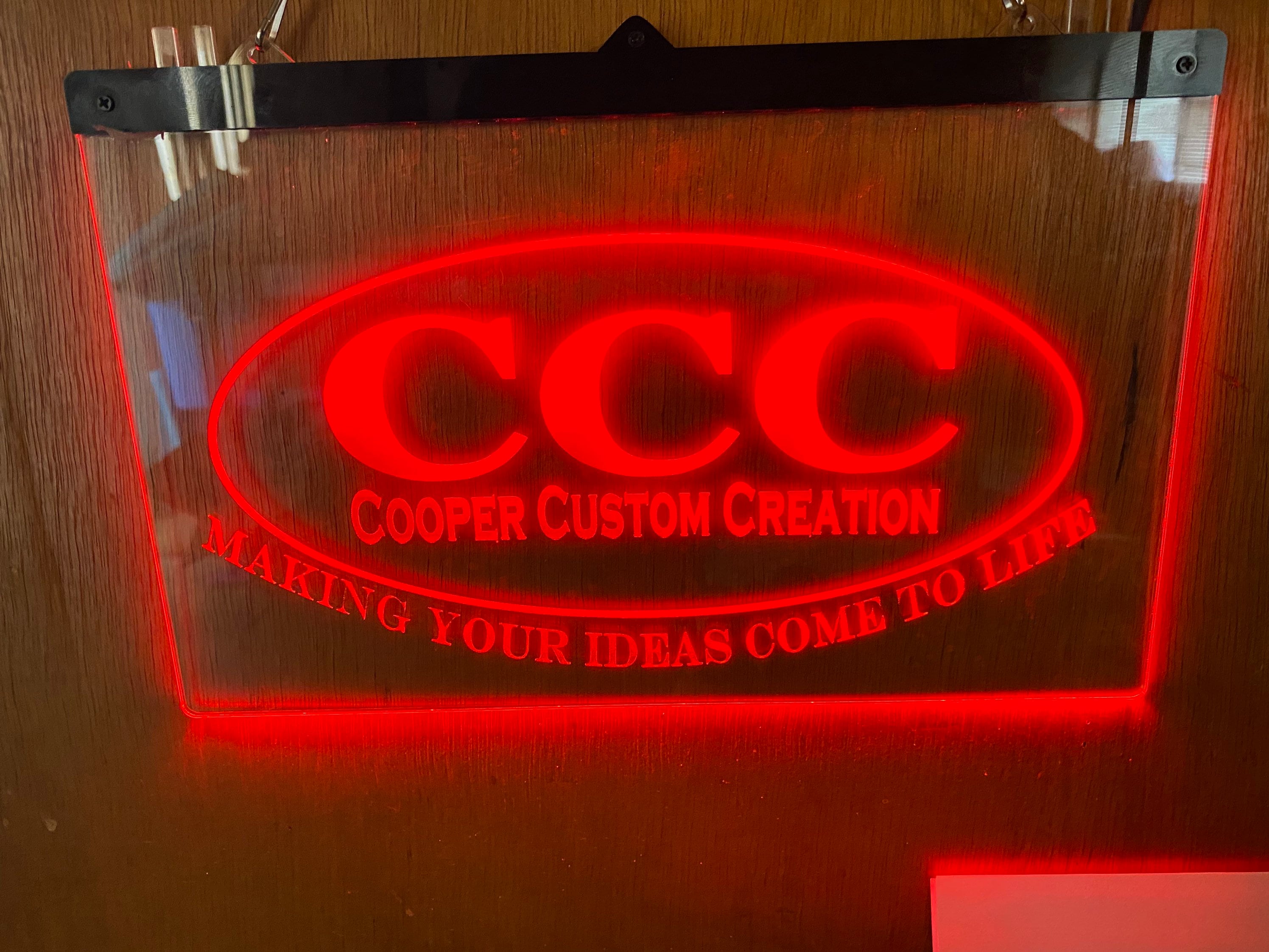 Acrylic LED sign / light up sign / changes colors / Etsy