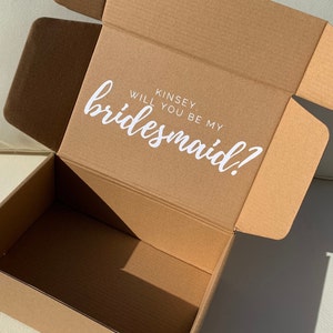 Will you be my Bridesmaid? Wooden Gift Box