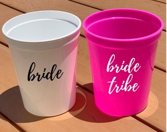 Custom Bachelorette Cups | Bride | Bride Tribe| Personalized Beverage To Go Container