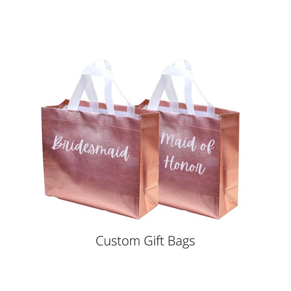Custom Gift Tote Bag for Bridesmaids Bridal Party Birthdays Baby  Shower Reusable