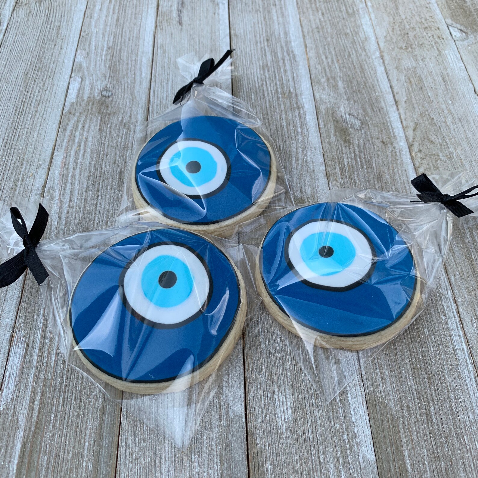 Evil Eye Cookies Blue Evil Eye cookies Birthday Cookies Etsy