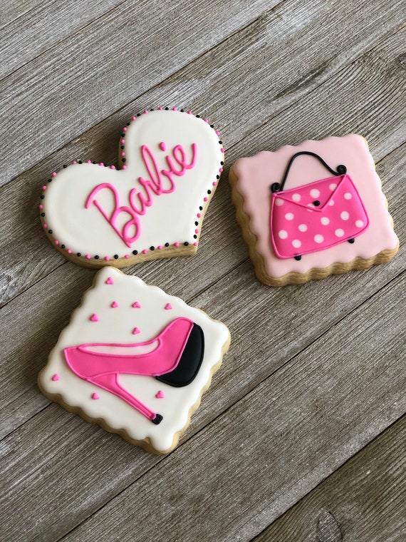 Barbie Cookie, Cookies, Party Favor, Birthday Cookies, Number Cookies,  Barbie 12 Cookies - Etsy Sweden