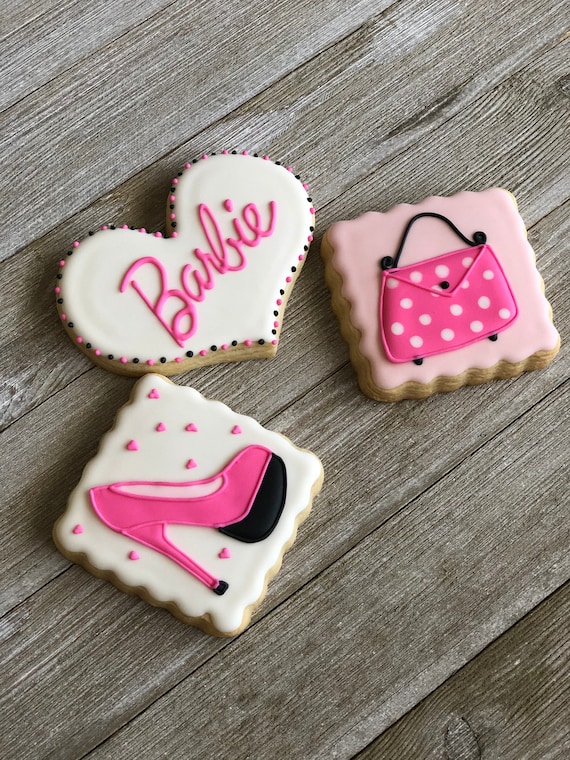 Barbie Cookie, Cookies, Party Favor, Birthday Cookies, Number Cookies,  Barbie 12 Cookies - Etsy Sweden