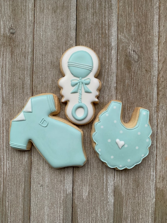 Baby Shower Cookies, Baby Clothes Cookies, Gender Reveal, Baby