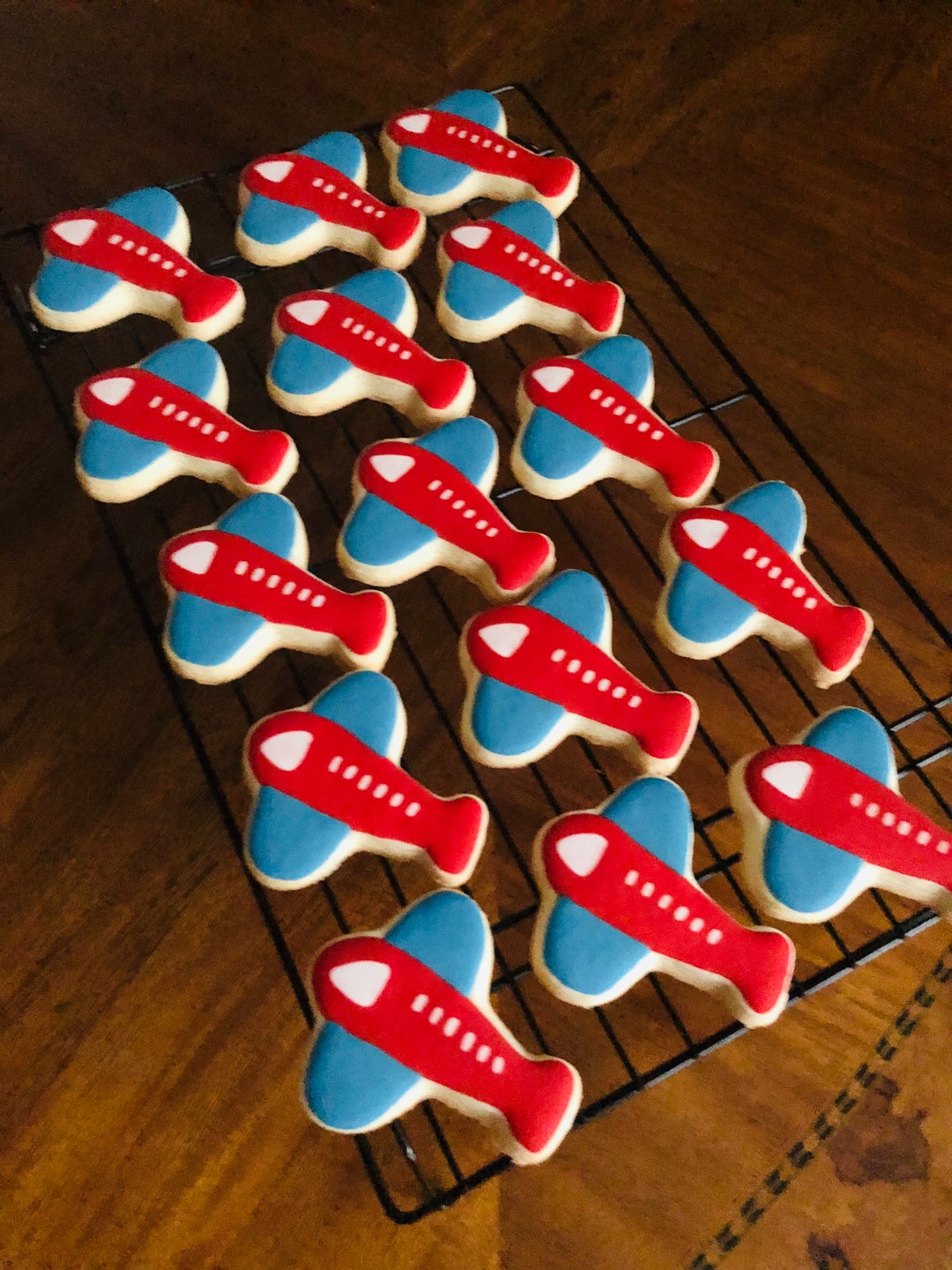 Plane Cookies, Baby Shower Cookies, Airplane Icing Cookies, Airplane