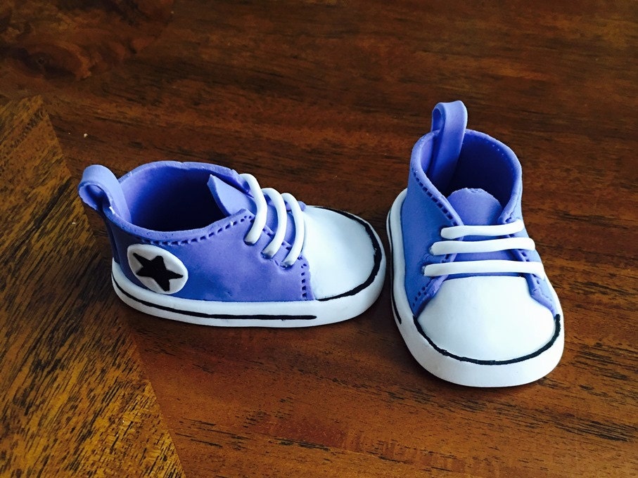 Fondant Shoes Cake Topper for Baby Girl Fondant Shoes Fondant Tapper Baby Shower Baby Shoes Cake Topper Cake Topper Baby Baby Booties Etsy