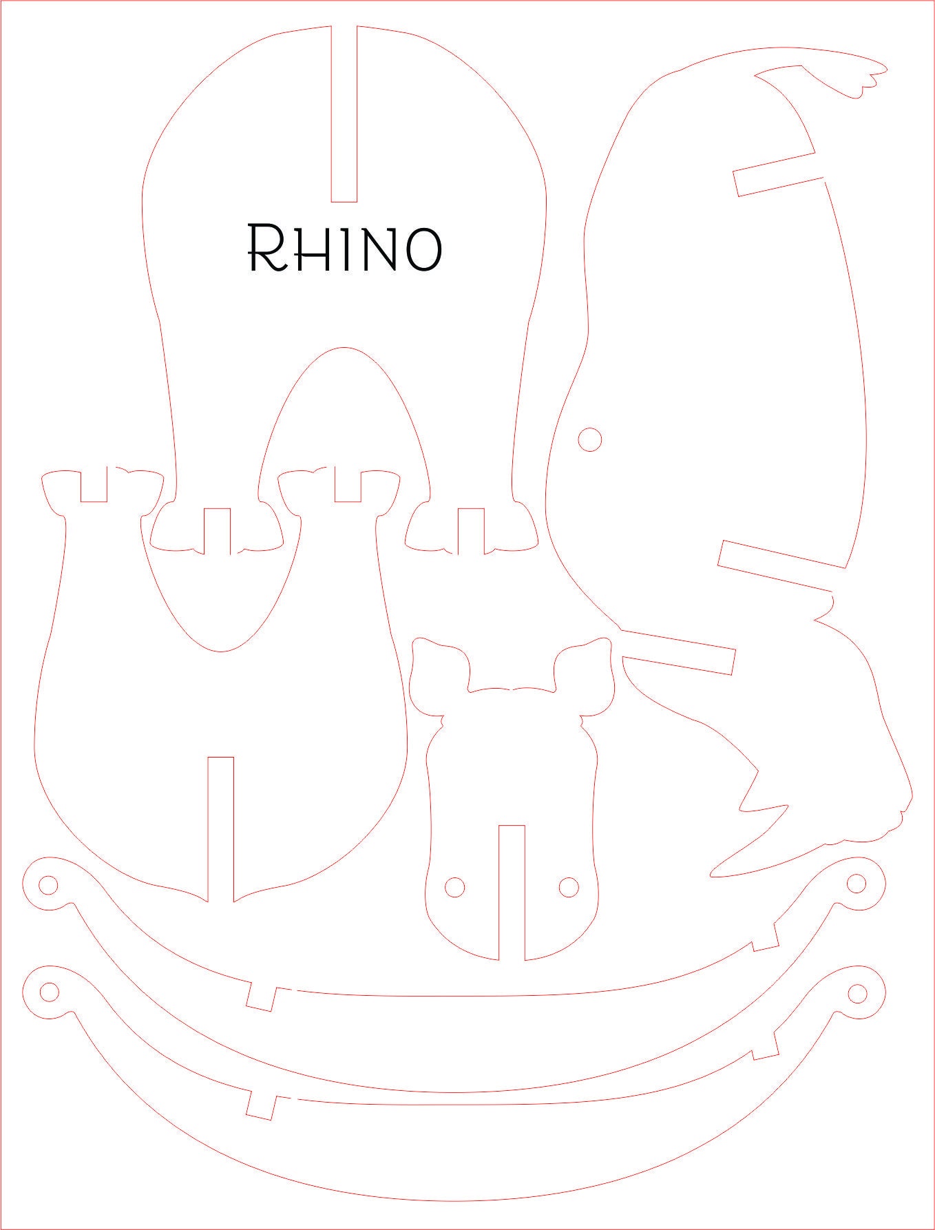 rhino様 Rhino ライノ キュー Retro レトロ スネークウッド調